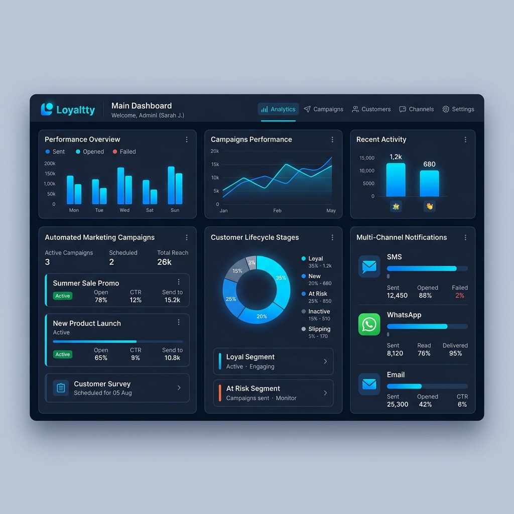 Loyaltty platform screenshot