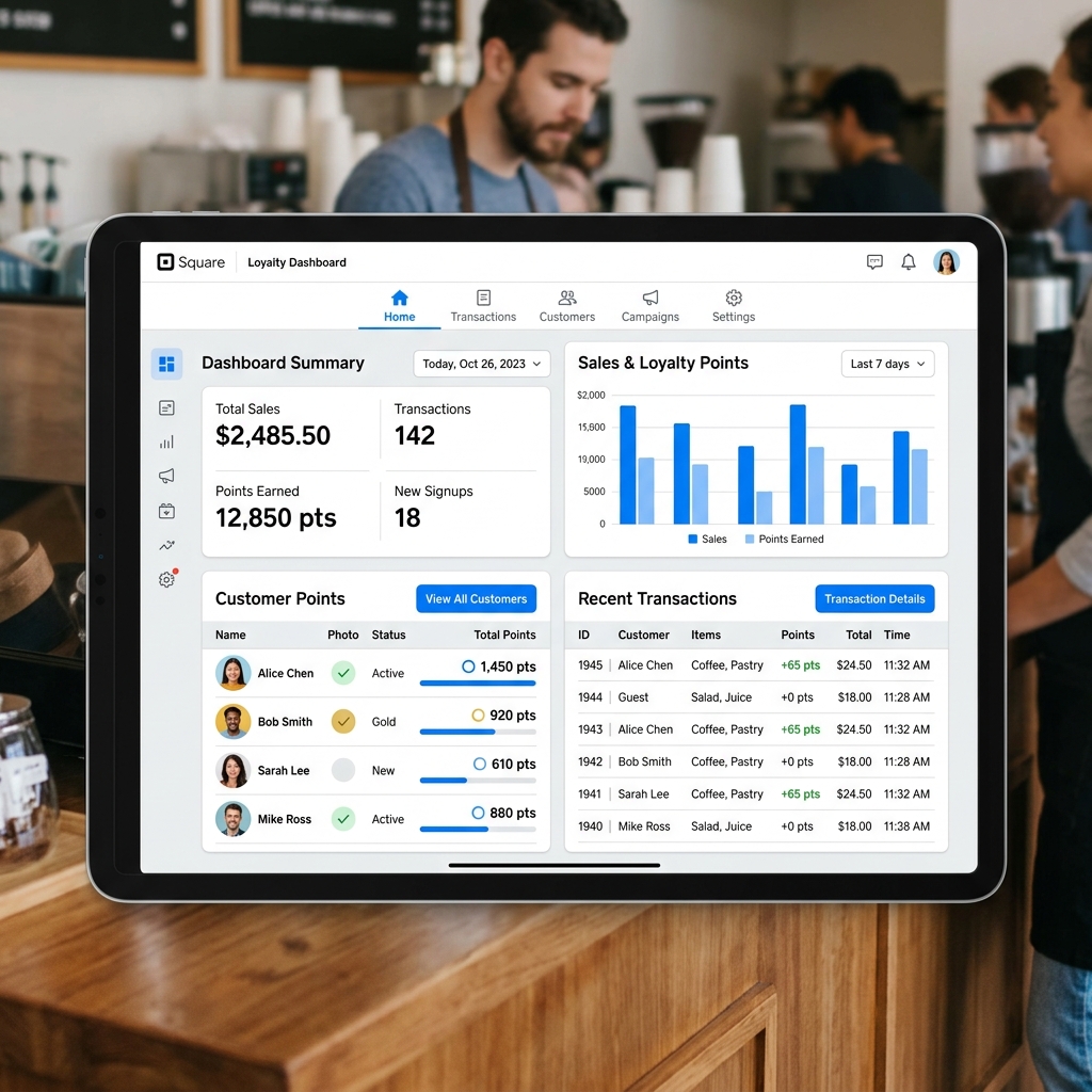 Square Loyalty platform screenshot